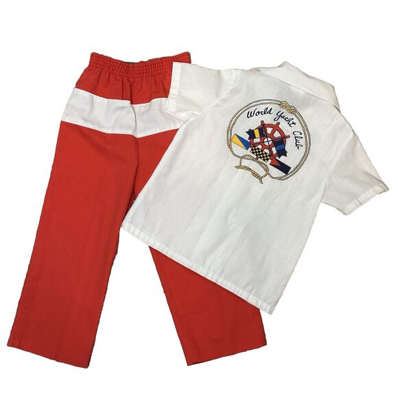 Vintage Toddler Boy Garanimals 4T Outfit Yacht Club...